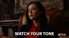 Watch Your Tone Katharine Isabelle GIF - Watch Your Tone Katharine Isabelle Vera Stone GIFs