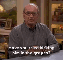james garner 8simple rules grandpa kicking him grapes