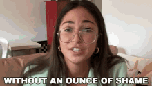 Without An Ounce Of Shame Bustle GIF - Without An Ounce Of Shame Bustle Shameless GIFs