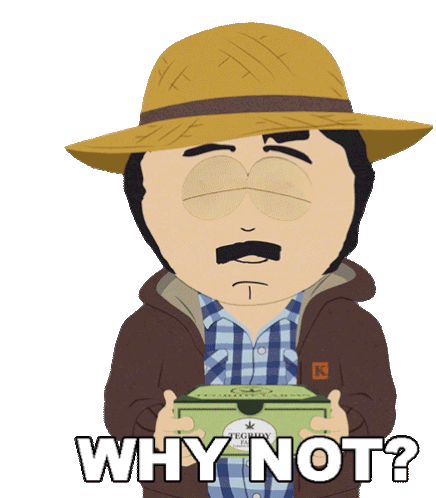 Why Not Randy Marsh Sticker - Why Not Randy Marsh South Park Stickers