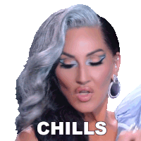 Chills Michelle Visage Sticker - Chills Michelle Visage Queen Of The Universe Stickers
