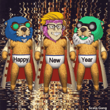 Scalpgang Happy New Year GIF - Scalpgang Happy New Year Nestor GIFs