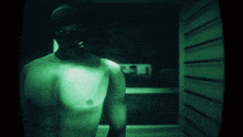 a video game screen shows a man in a mask and says what no i 'm not alone