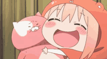 anime blush little happy