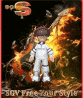a sgv free your style poster with a boy in a baseball uniform