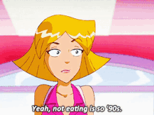 Totally Spies Clover GIF - Totally Spies Clover Yeah Not Eating Is So90s GIFs