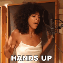 Hands Up Arlissa GIF - Hands Up Arlissa We Wont Move Song GIFs