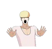 a cartoon of a man with a surprised expression on his face