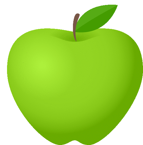 Green Apple Food Sticker - Green Apple Food Joypixels Stickers