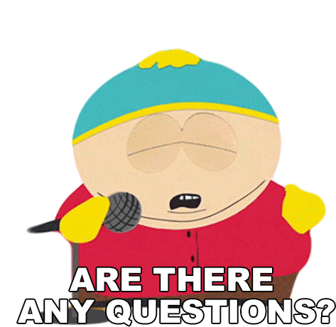 Are There Any Questions Eric Cartman Sticker