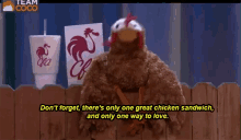 Dont Froget Only One Great Chicken Sandwich GIF - Dont Froget Only One Great Chicken Sandwich Love GIFs