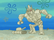 Sponge Bob Sand Wars GIF - Sponge Bob Sand Wars Mech GIFs