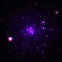 a purple background with a few white lines and a purple star in the middle
