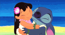 hug stitch and lilo ohana love sweet
