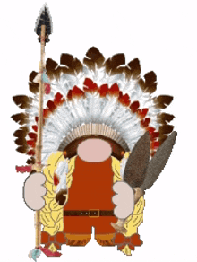 native american chief gnome