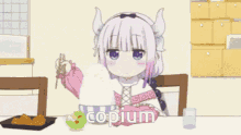 copium kanna anime dragon maid