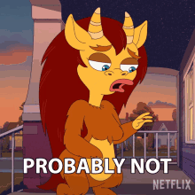 Probably Not Connie The Hormone Monstress GIF - Probably Not Connie The Hormone Monstress Big Mouth GIFs