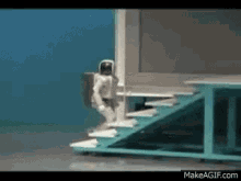 Robot Go Upstairs GIF