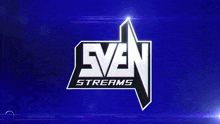 a logo for sven streams with a blue background