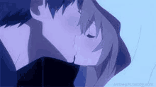 Anime Kissing GIF