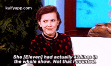 She (Eleven) Had Actually 42 Ines Inthe Whole Show. Not That I Counted..Gif GIF - She (Eleven) Had Actually 42 Ines Inthe Whole Show. Not That I Counted. Millie Bobby-brown Hindi GIFs