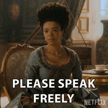 Please Speak Freely Young Queen Charlotte GIF - Please Speak Freely Young Queen Charlotte Queen Charlotte A Bridgerton Story GIFs