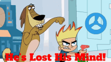 johnny test dukey hes lost his mind hes gone crazy he is crazy