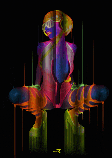 Neon Girl Neon Love GIF