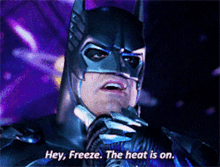 Batman Hey Freeze GIF - Batman Hey Freeze The Heat Is On GIFs
