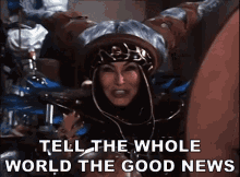 Tell The Whole World The Good News Rita Repulsa GIF - Tell The Whole World The Good News Rita Repulsa Mighty Morphin Power Rangers GIFs