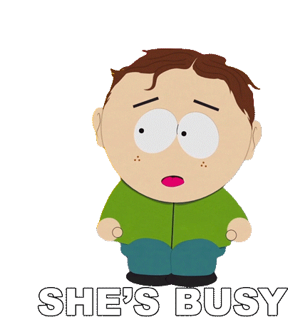 Shes Busy Scott Malkinson Sticker - Shes Busy Scott Malkinson South Park Stickers