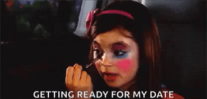 Getting Ready For My Date Glam GIF - Getting Ready For My Date Glam Makeup GIFs