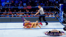a wrestling match is being shown on usa network