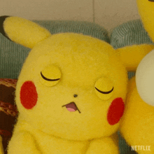 Taking A Nap Pikachu GIF