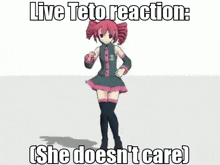 Live Teto Reaction She Doesn'T Care GIF