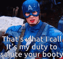 captain america thats what i call my duty salute