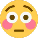 a yellow smiley face with a surprised look on its face
