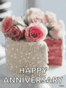 Love You Forever Happy Anniversary GIF - Love You Forever Happy Anniversary Cake GIFs