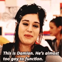Lizzy Caplan Too Gay To Function GIF - Lizzy Caplan Too Gay To Function Mean Girls GIFs