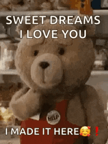 Iloveyou Sweetdreams GIF - Iloveyou Sweetdreams Teddybear GIFs