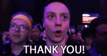 thank you grateful yelling shouting hyped up thank you grateful yelling shouting hyped up