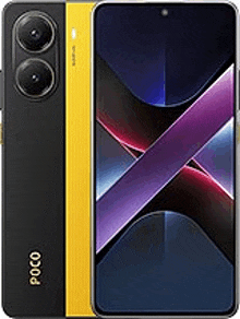 the front and back of a poco x3 pro smartphone with a purple and yellow design .