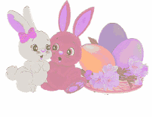 easter eggs happy bunny