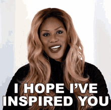 I Hope Ive Inspired You Laverne Cox GIF - I Hope Ive Inspired You Laverne Cox I Hope I Made You Feel Better GIFs