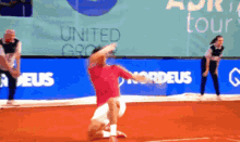 Novak Djokovic Fall GIF - Novak Djokovic Fall Crunches GIFs