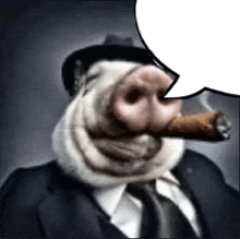 свин с сигаретой GIF - свин с сигаретой GIFs