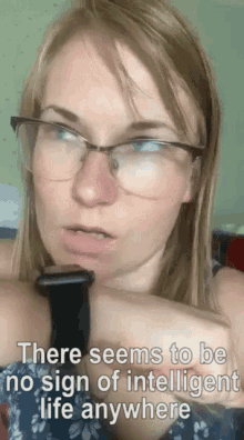 Silly Eyeglasses GIF - Silly Eyeglasses No Sign Of Intelligent Life Anywhere GIFs