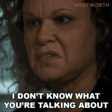I Dont Know What Youre Talking About Rita Connors GIF - I Dont Know What Youre Talking About Rita Connors Wentworth GIFs
