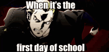 When Its The First Day Of School Kanji GIF - When Its The First Day Of School Kanji Kanji Tatsumi GIFs