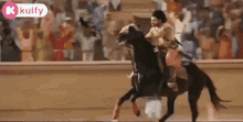 Ramcharan Flying Kiss On Horse Horse Day GIF